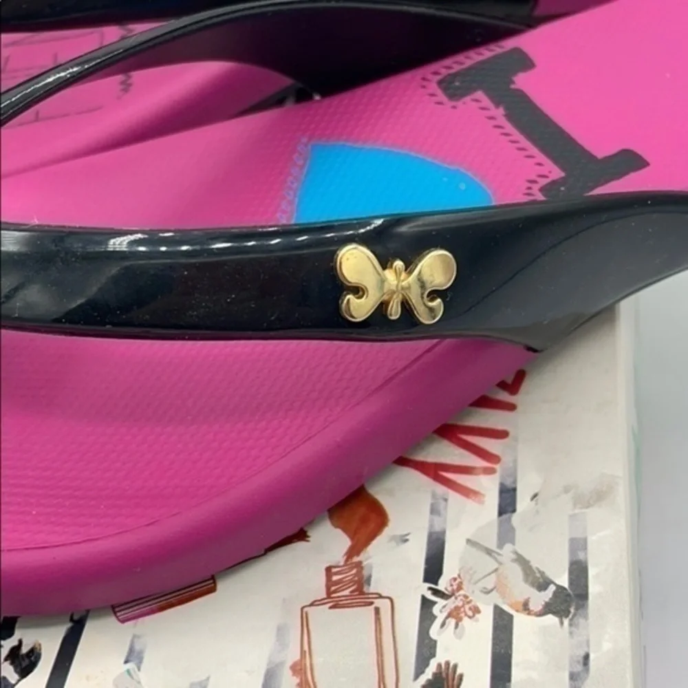 ZAXY Black & Pink intense flip flops